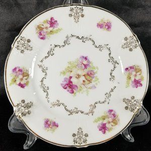 Antique Zeh Scherzer Wild Rose Bread & Butter Plate